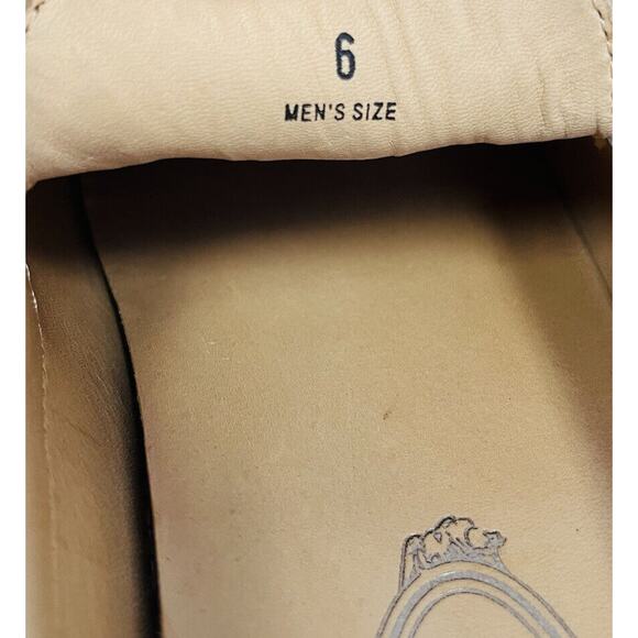 TOD’S Beige Grained Leather Bow Accent Lacetto Gomma Flats Loafers Size 6 - Picture 11 of 12